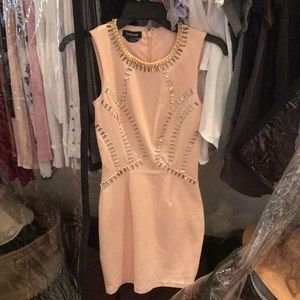 Pink dress with studs